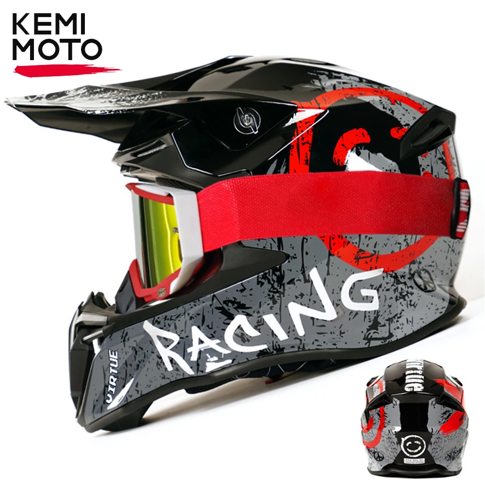 3xl xxxl dirt bike helmet ILM Adult Helmets Motocross ATV Dirtbike BMX MX Offroad Full Face Motorcycle Helmet, DOT Approved Model 128S (Red Black, Adult-XXLarge) : Automotive VISOR Extra Atv 3x Dirt Bike Helmet