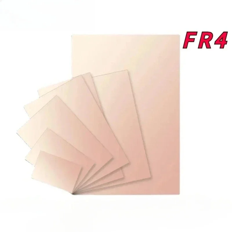 FR4 단면 유리 섬유 PCB 보드 구리판 키트 7x10cm 10x15cm 12x18cm 15x20cm 20x30cm 프로토타입 브레드보드 1개