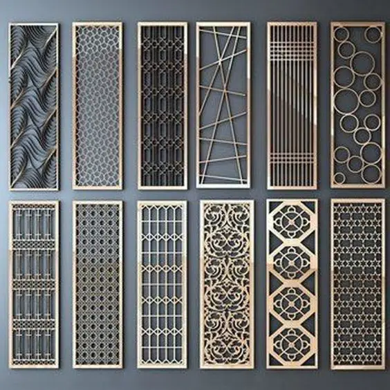 Garden Fencing Trellis Gates  Courtyard Aluminium Laser Cut Gates Perforated Garden Gates Decorative Aluminum Fence 2