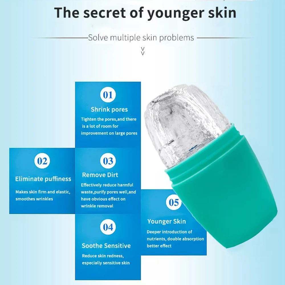 Generic Reusable Gua Sha Face Massage Facial Beauty Ice Roller