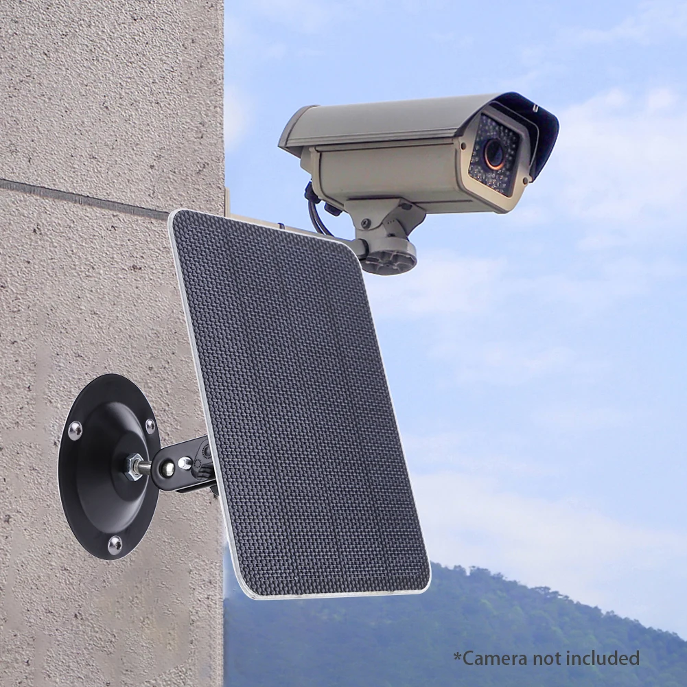 5V 10W Portable Solar Panel Charger For Camera Security Wireless Doorbell