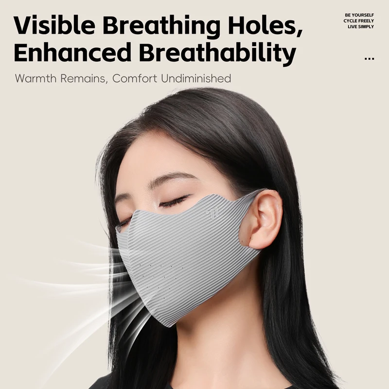 WEST BIKING Autumn Winter 3D Face Mask Outdoor Windproof UV Protection Breathable Sports Mask ​​10A Antibacterial Fabric​