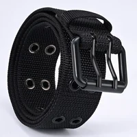 New Men Breathable Nylon Fabric Belt outdoor sport Belt Pin Buckle Trousers Jeans Belt 6