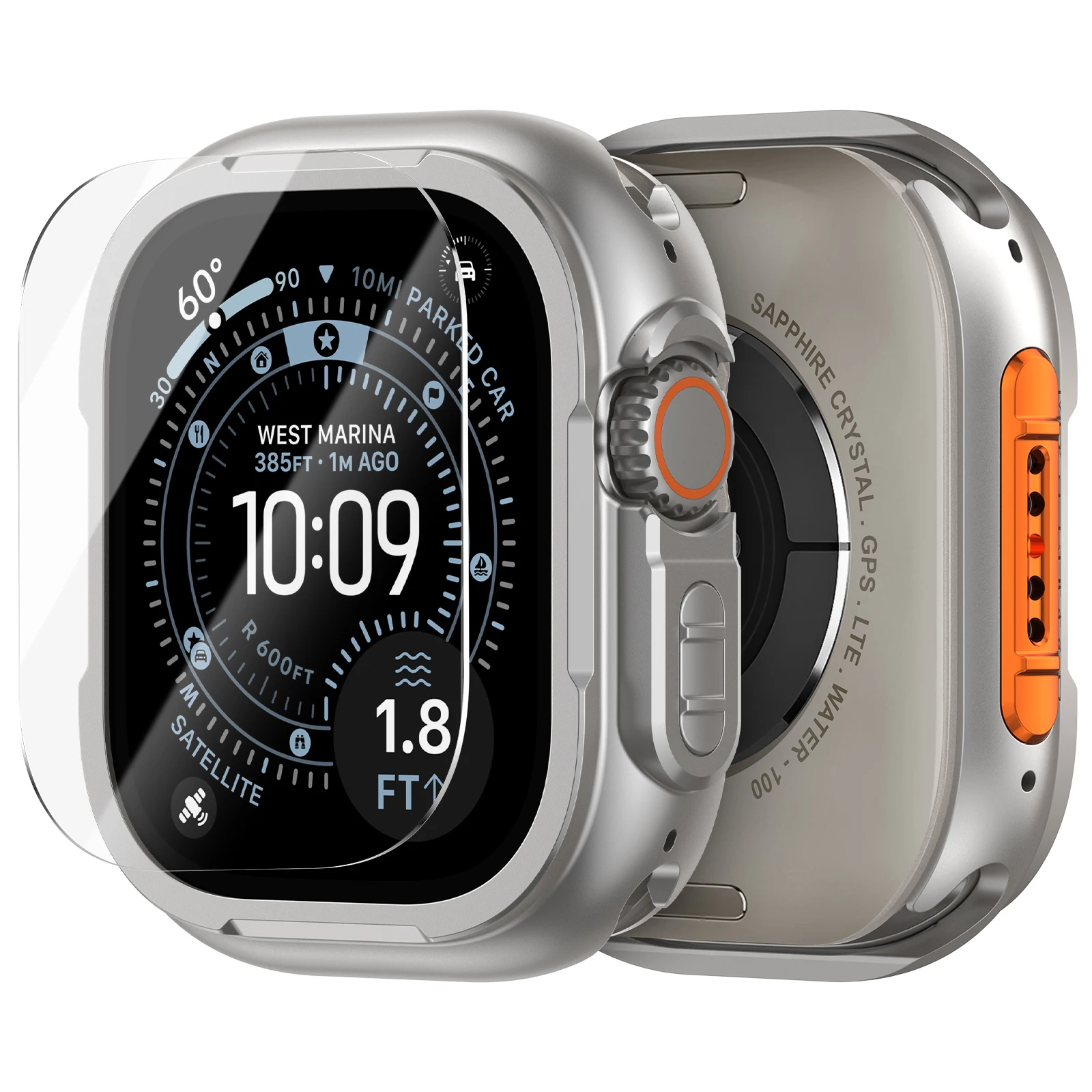 Premium Alloy Metal Cover for Smartwatch Protection