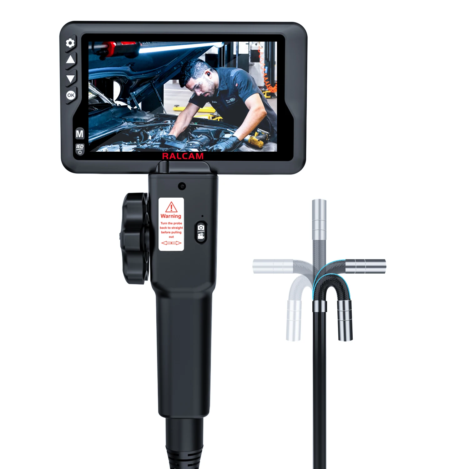 휴대용 HD 검사 카메라 관절형 내시경, 산업용 내시경, IP67 방수, 5.5mm