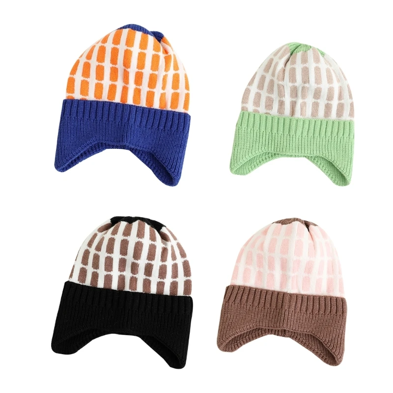 

Soft Knitted Baby Hat with Ear Protections Warm & Stylish Newborn Hat for Babies