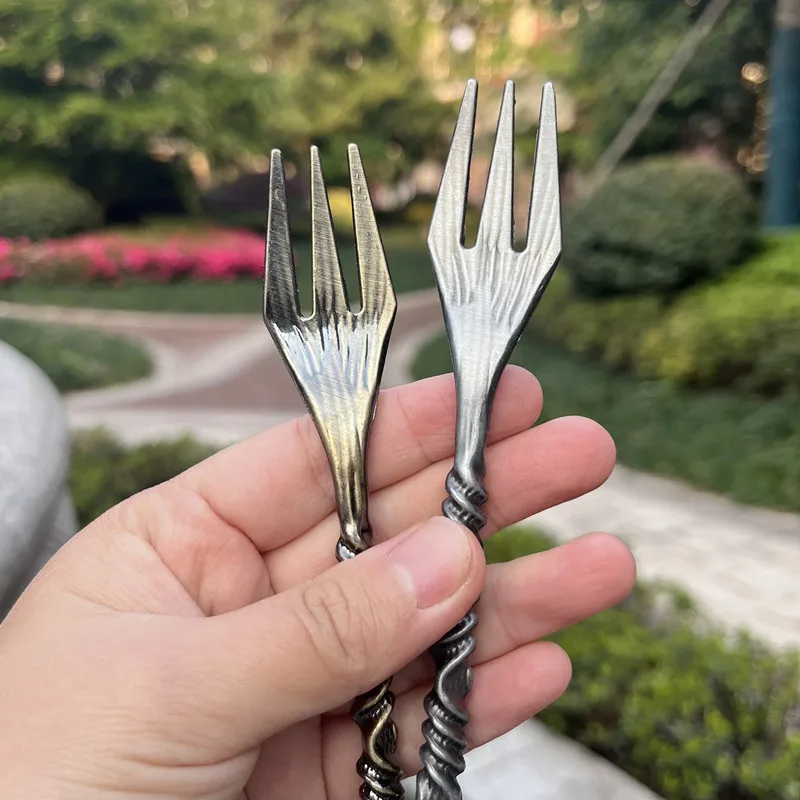Bronze/Silver Shisha Hookah Tobacco Fork and Accessories