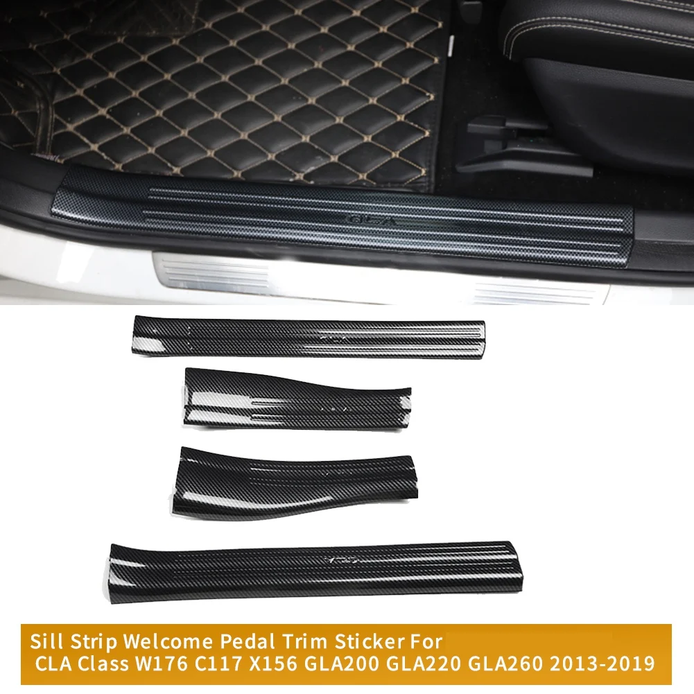 

Наклейка на пороги для Mercedes Benz CLA Class W176 C117 X156 GLA200/220/260 2013-2019