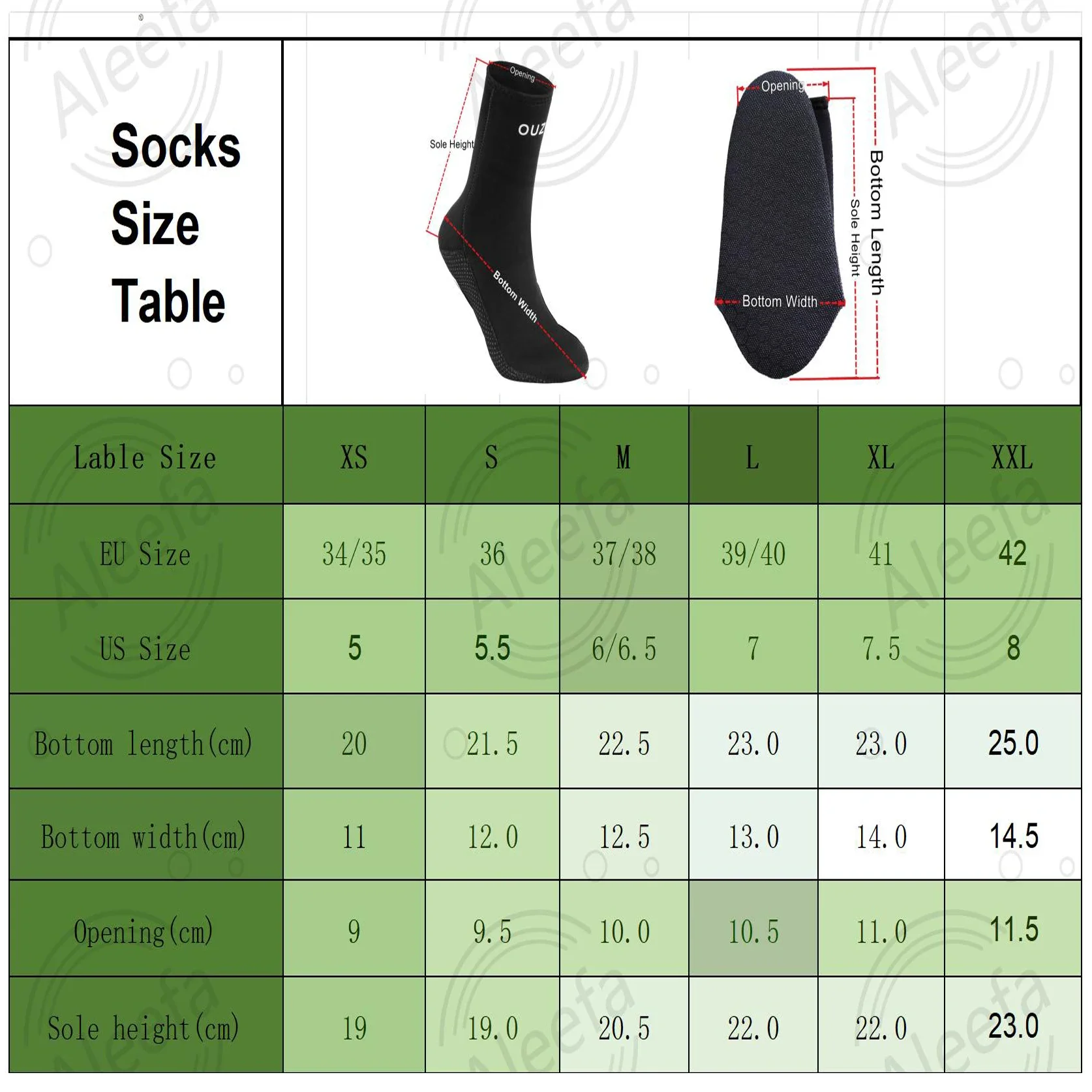 Diving Socks 3mm Neoprene Diving Socks Camouflage Beach Swimming Keep Warm for Scuba Diving 6