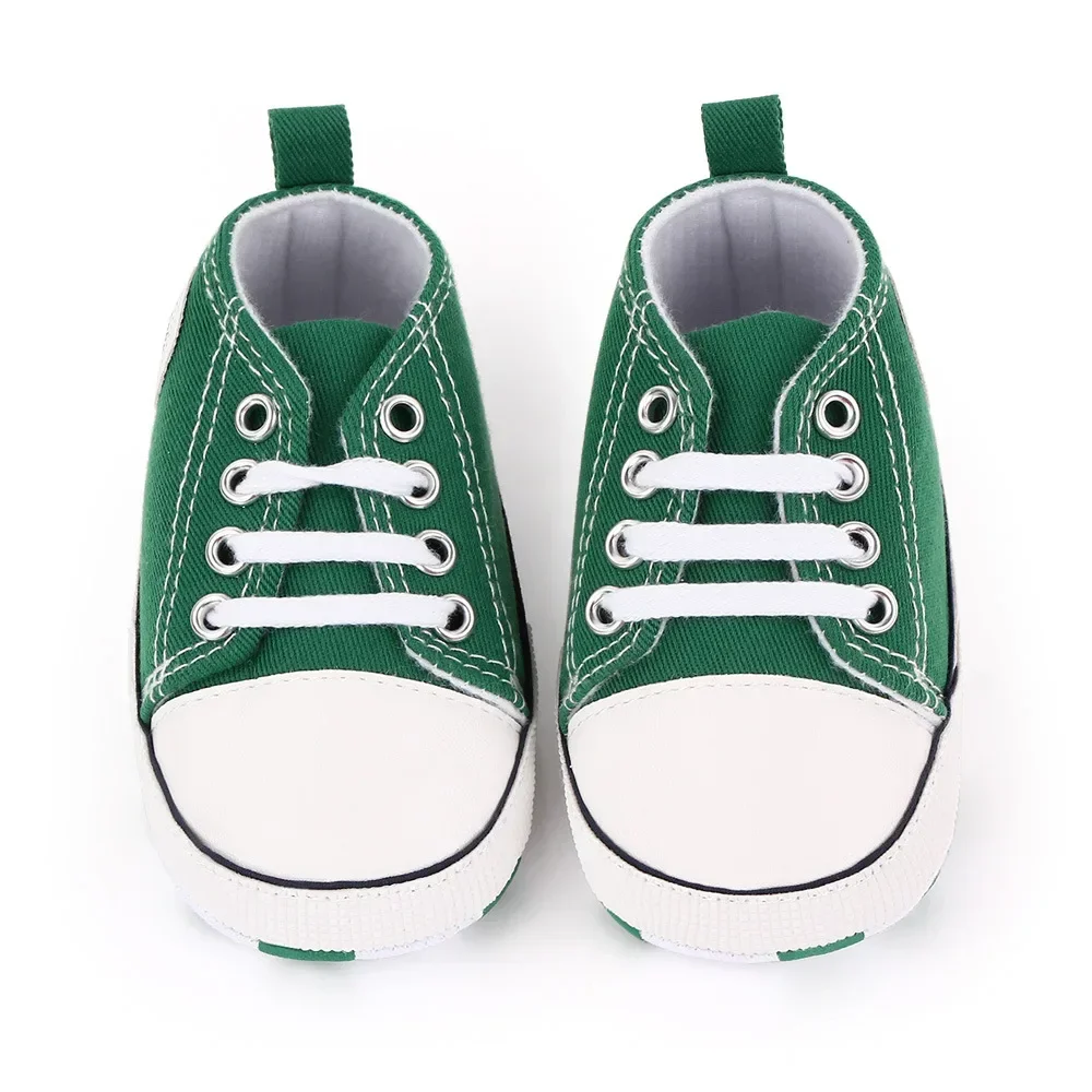 Canvas Sneakers Baby Boys Girls Shoes First Walkers Infant Toddler Anti-Slip Soft Sole Classical Newborn Baby Shoes 0-18 Month 3