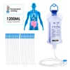 Rectal Enema for Cleaning 1200ml Temperature-sensing Colon Cleanse Enema Bags Safety Health Household Feminine Hygiene Flushing 1
