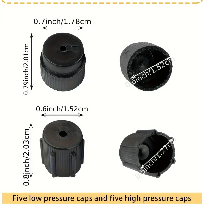 10 PZ 13mm e 16mm Servizio Aria Condizionata Sistema AC Tappi Porta di Ricarica Porta di Ricarica Auto Tappi Sistema AC Accessori - immagine 3
