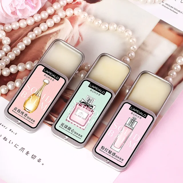 Baume solide parfumé aux phéromones pour femme, parfum longue durée, fragrance légère, baume parfumé solide portable 1