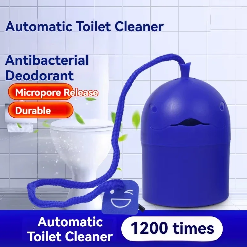 1/2PCS Bottle Automatic Toilet Cleaner "Toilet Whale" with Portable Design, 200G Gel, Slow-Release Cleaning Long-Lasting