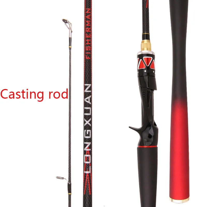 M Power 1.65m 1.8m 2 Sections Carbon Fiber Spinning Casting Fishing Rod  Lure Weight 5-18g Saltwater Fishing Pole - AliExpress