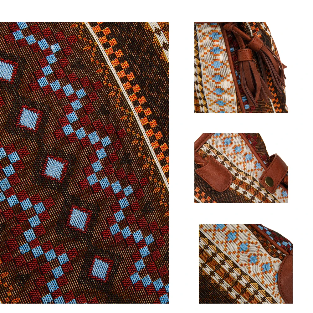 WR 2022 Vintage Women's Shoulder Bags Brand Design Handbags Large Capacity Bohemian Style Tote Purses Leather Luxury Tassel Bag