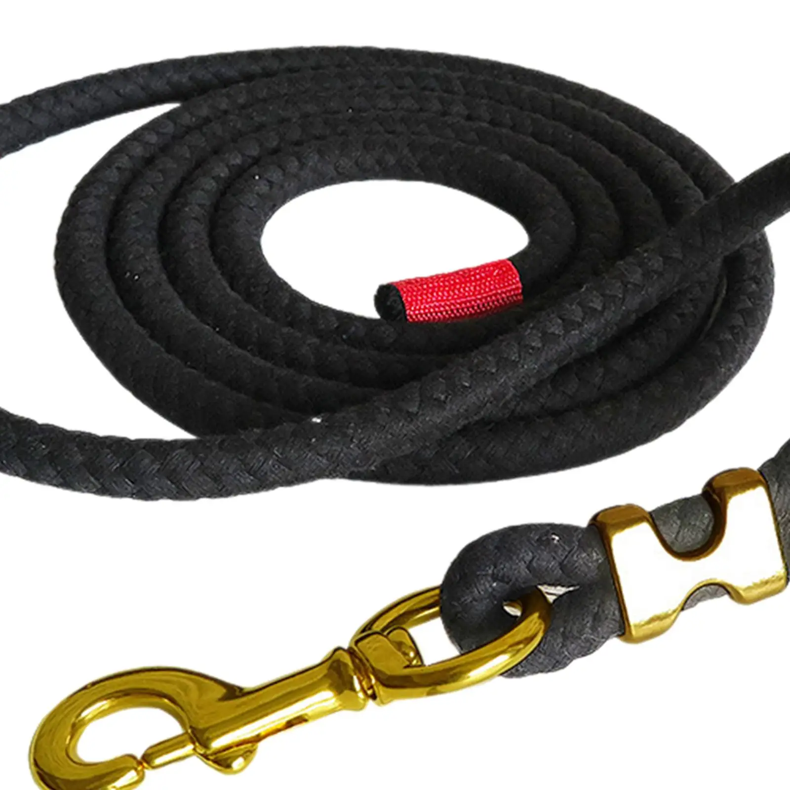 Horse Lead Rope Attaches to Halter or Harness Strong Durable for Leading Training Horse, Pet, or Sheep Lunge Line with Snap Hook