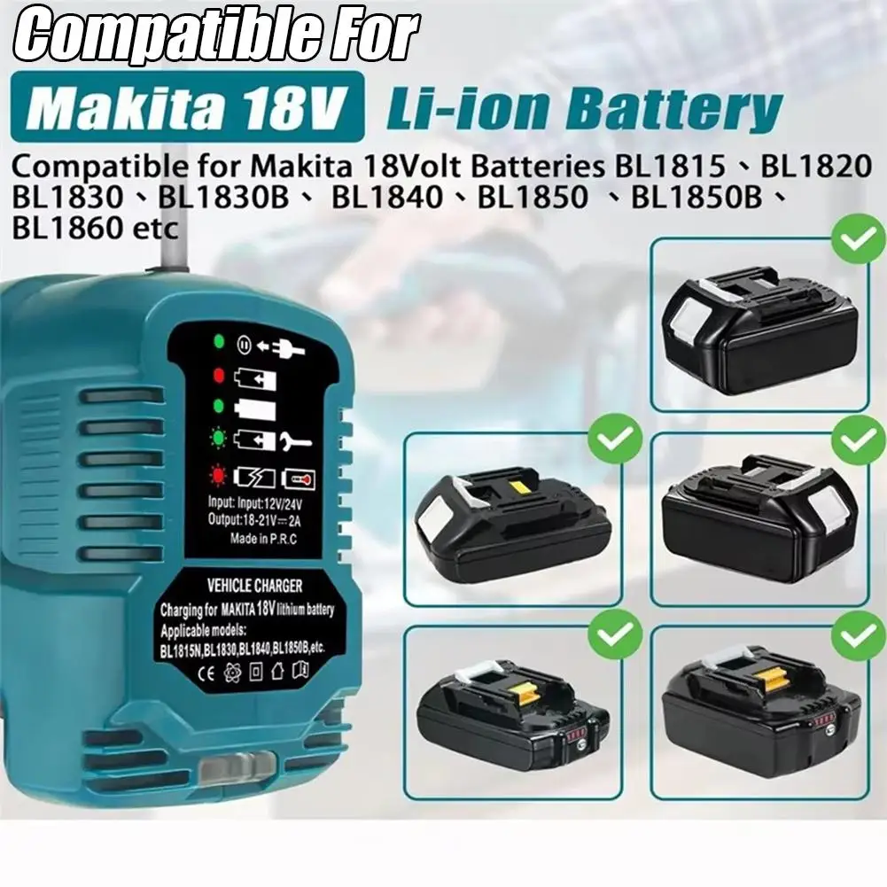 Portable Car Battery Charger Kit with LED Indicator