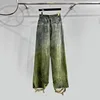 PFNW High Quality Japanese Vintage Straight Drag Washed Jeans Gradient Spring 2025 New Denim Long Pants Casual Trousers 28W5912 2