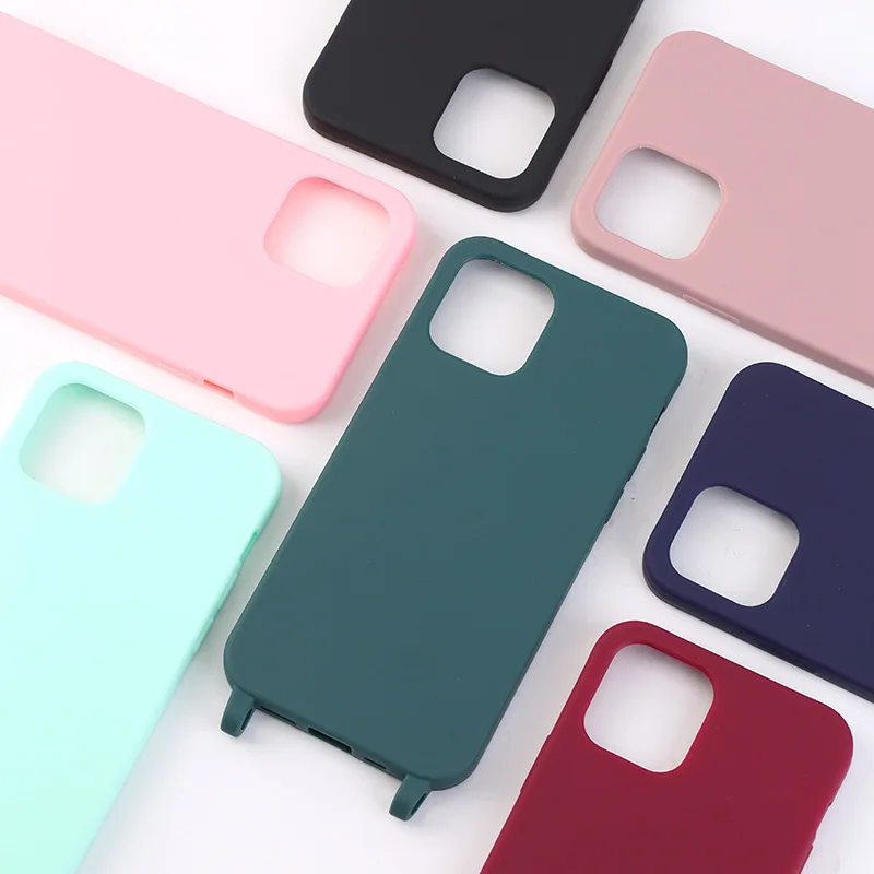 Versatile Crossbody Necklace Strap with Soft Silicone Case Cover