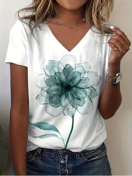 Plus Size Elegant Casual Woman T-Shirt Fashion Loose T-Shirt Woman Temperament Long sleeve T-Shirt Holiday Weekend 1