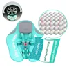 Mambobaby Baby Float Lying Swimming Rings with Canopy Waist Chest Floater Non-Inflatable Swim Ring Buoy Pool Accessories Toys 4