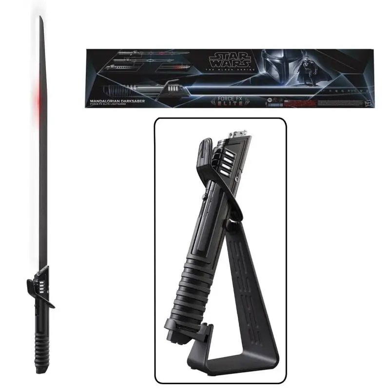 

Star Wars The Black Series Mandalorian Darksaber Force FX Elite Lightsaber with Advanced LEDs Sound Effects Collectible Roleplay