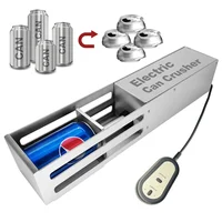 Electric 220V 110V Can Crusher Beer Juice Cola Cans Plastic Bottles Crushing Tool Machine Home Use 2