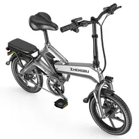 Vélo électrique pliable pour adulte avec 2 sièges pour longue Distance 400W 48V léger Portable Mini vélo électrique pliant homme 1