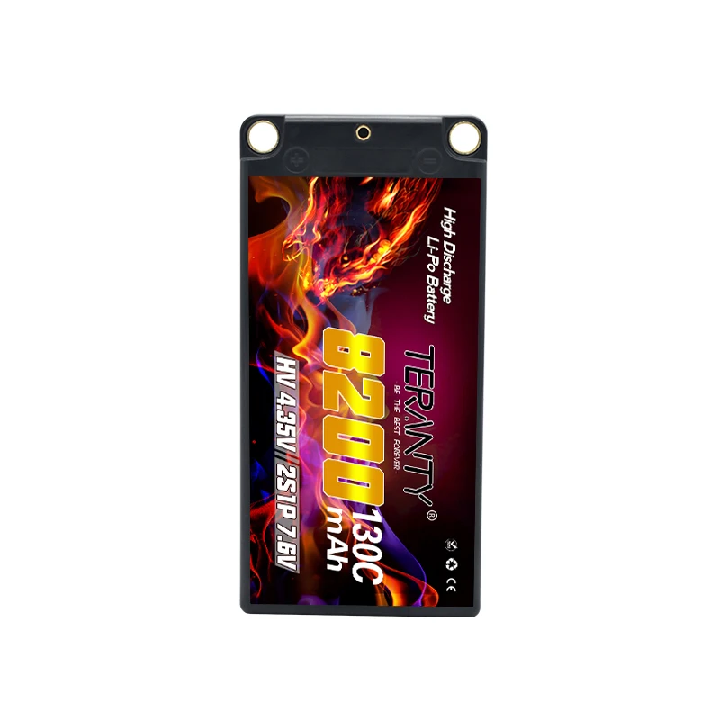 2S 7.6V 8200mah 130C/260C With 5.0mm Bullet See Through Shorty LiHV Battery Pack for 1/10 RC Car Race Car Parts