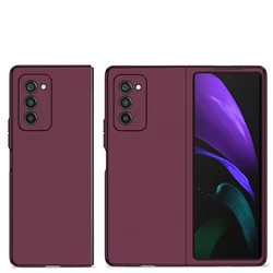 Ultimate Magnetic Ring Kickstand Armor Phone Cover for Galaxy Z Fold1 (No Ring dark red)