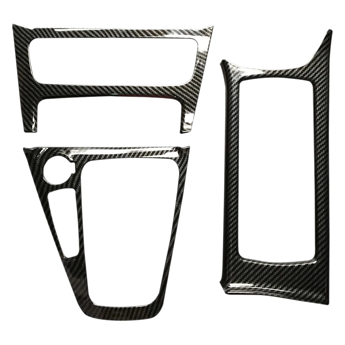 For Ford Focus 2015 2016 2017 Mk3 St Carbon Fiber Color Abs Inner Gear Shift Panel Cover Trim Lhd