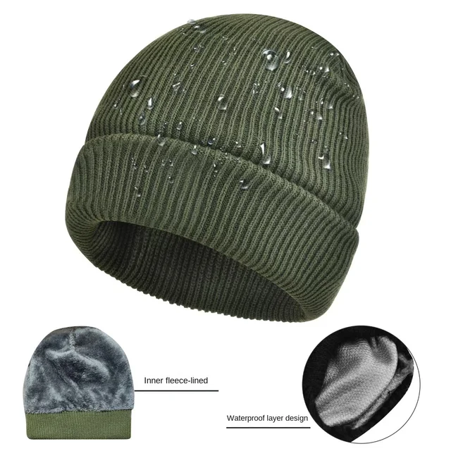 Waterproof Knitted Beanie Hat Cap 1