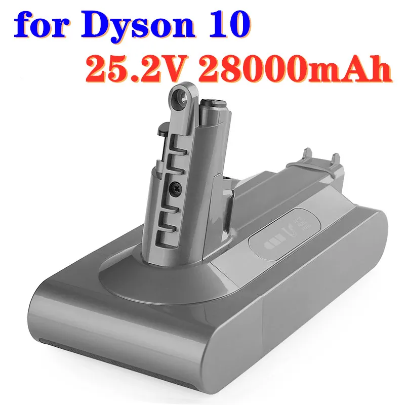 Muslimex Neue 25,2 V Batterie 28000Mah Ersatz Batterie Absolute Kabel-Freies Vakuum Handheld Staubsauger Dyson V10 Batterie