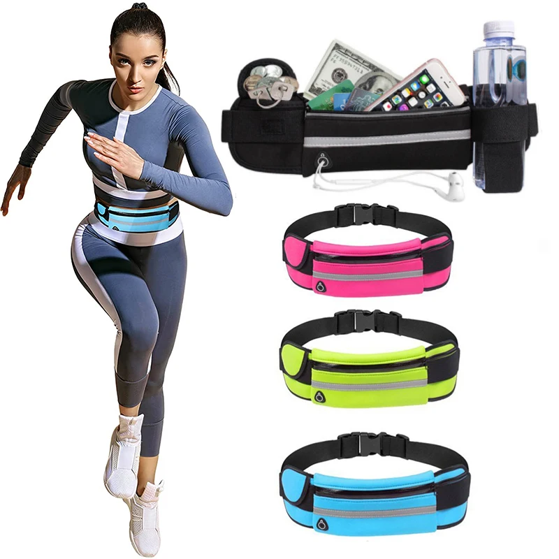 Professional Running Waist Bag Sports Belt Pouch Mobile Phone Case Men Women Hidden Holder Gym SportsBag Workout Pack | Спорт и