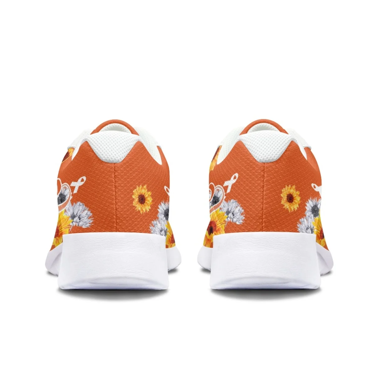 Awareness Sunflower Ribbon Women's Fashion Soft Sneaker Wear-resistant Outdoor Casual Shoes Lightweight Breathable Walking Shoes