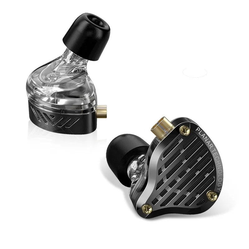 KZ PR3 평면 드라이버 IEM 유선 이어폰, 음악 헤드폰, HiFi 베이스 모니터 이어버드, 오디오 애호가용 스포츠 헤드셋, 13.2mm