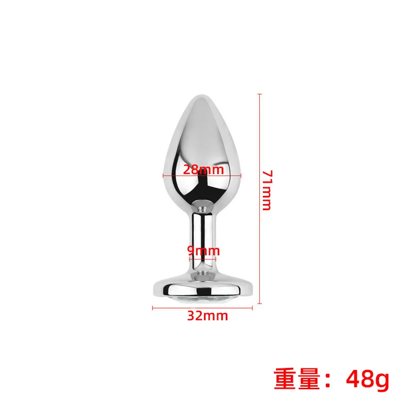Anal Plug 3PCS Multi Size Metal Diamond Buttplug Toys For Men Women Couples Anal Expanders Adult Sex Toys Gay Extreme Sex Bdsm