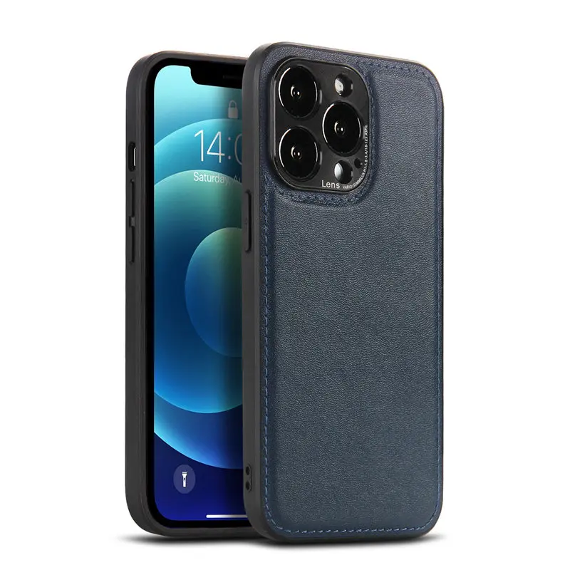 iphone 11 Pro Max clear case For iPhone 13 Pro Max Camera Protection PU Leather Phone Case For iPhone 12 11 Pro Max 13 Shockproof Bumper Business Back Cover leather iphone 11 Pro Max case