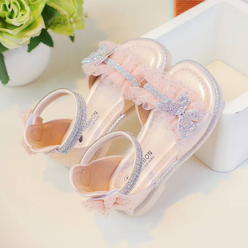 Girls Summer Open Toe Sandals Anti Slip Toddler Beach Shoes