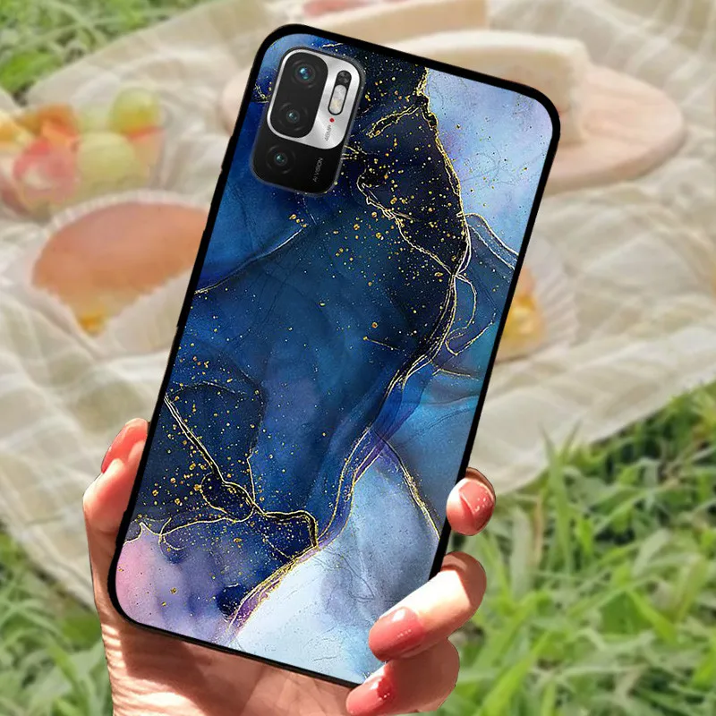 Marble Silicone Soft TPU Back Cover - Full Protective Case in Stylish Design
