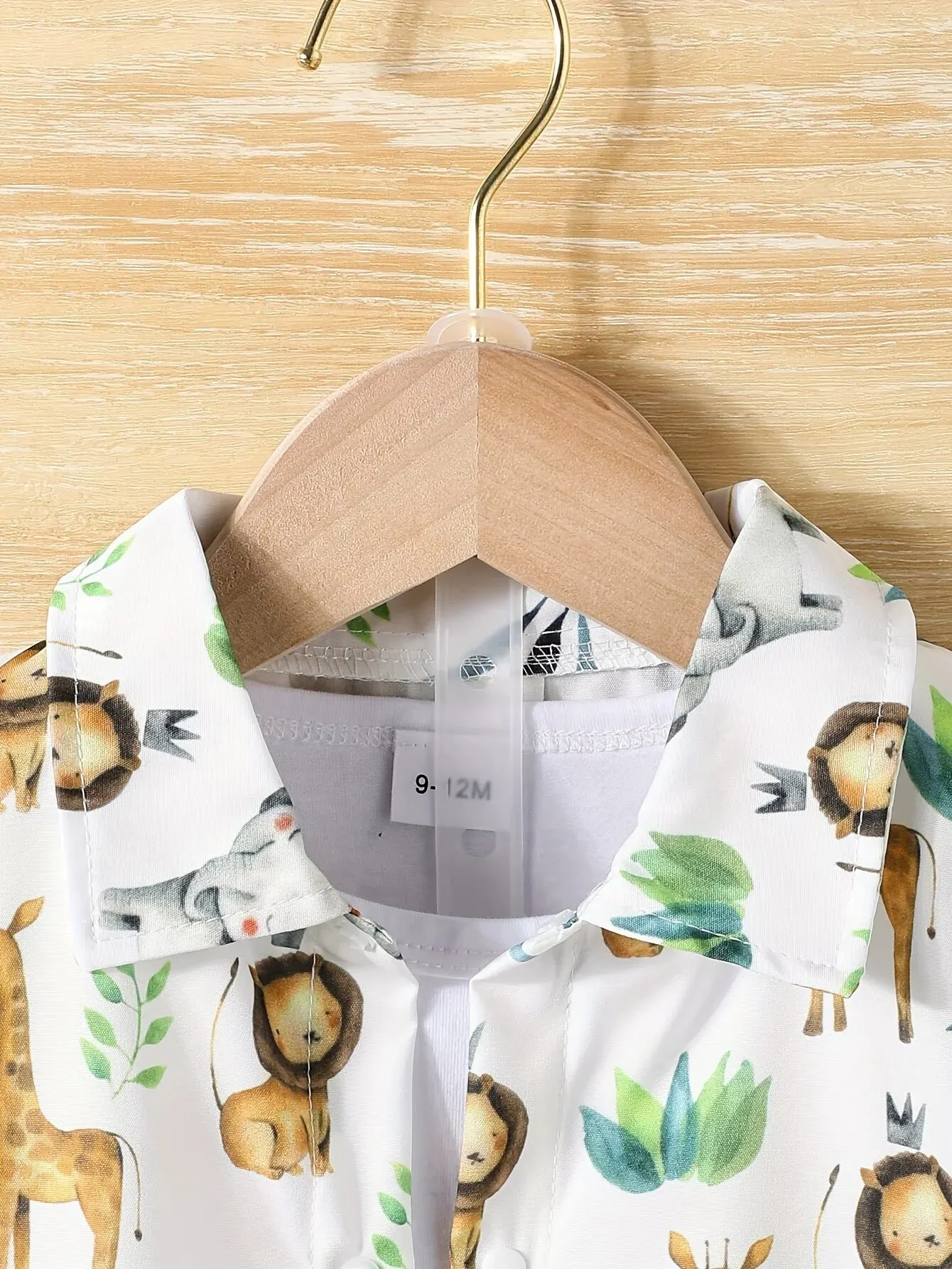 Baby Boy Outfits 2 Piece Summer Casual Small Animal Print Short Sleeve Shorts Holiday Travel Shirt Set Comfortable Breathable
