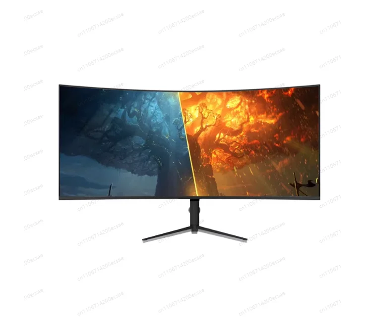 34인치 4K 165Hz 울트라와이드 게이밍 모니터 IPS 패널, 65W USB-C 역충전, 내장 스피커 및 높이 조절 가능 스탠드
