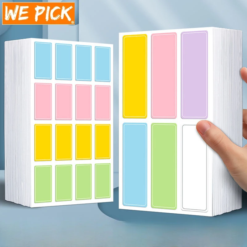 

Наклейка на индекс классификации ярлыков, цветная самоклеящаяся наклейка с именем ручной работы, водонепроницаемые школьные и офисные принадлежности, канцелярские принадлежности