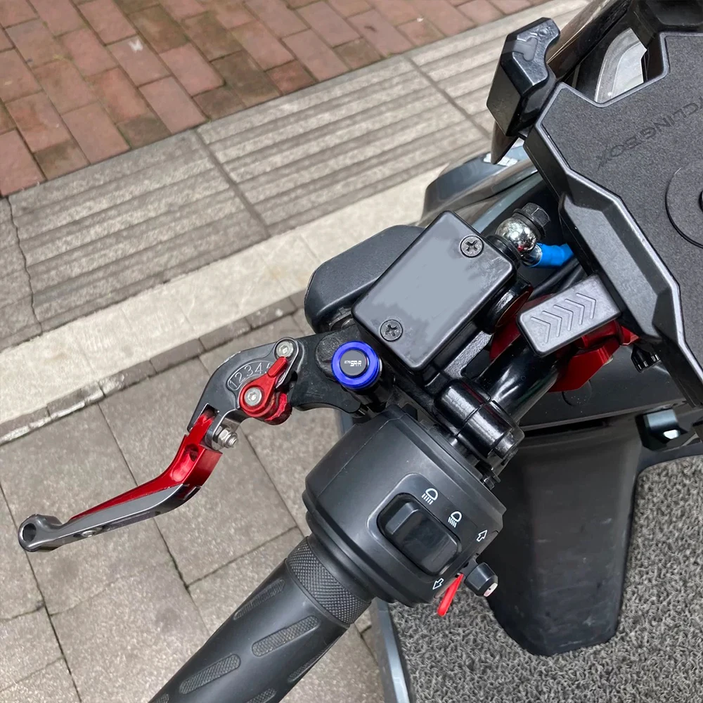 Motorcycle Rearview Mirror Plug and Tire Valve Stem Caps Cover