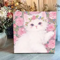 Oil Painting By Number House Tree DIY Digital Oil Painting Scenery Drawing By Numbers Adults Kit Cat Handpainted Gift Home Decor 2