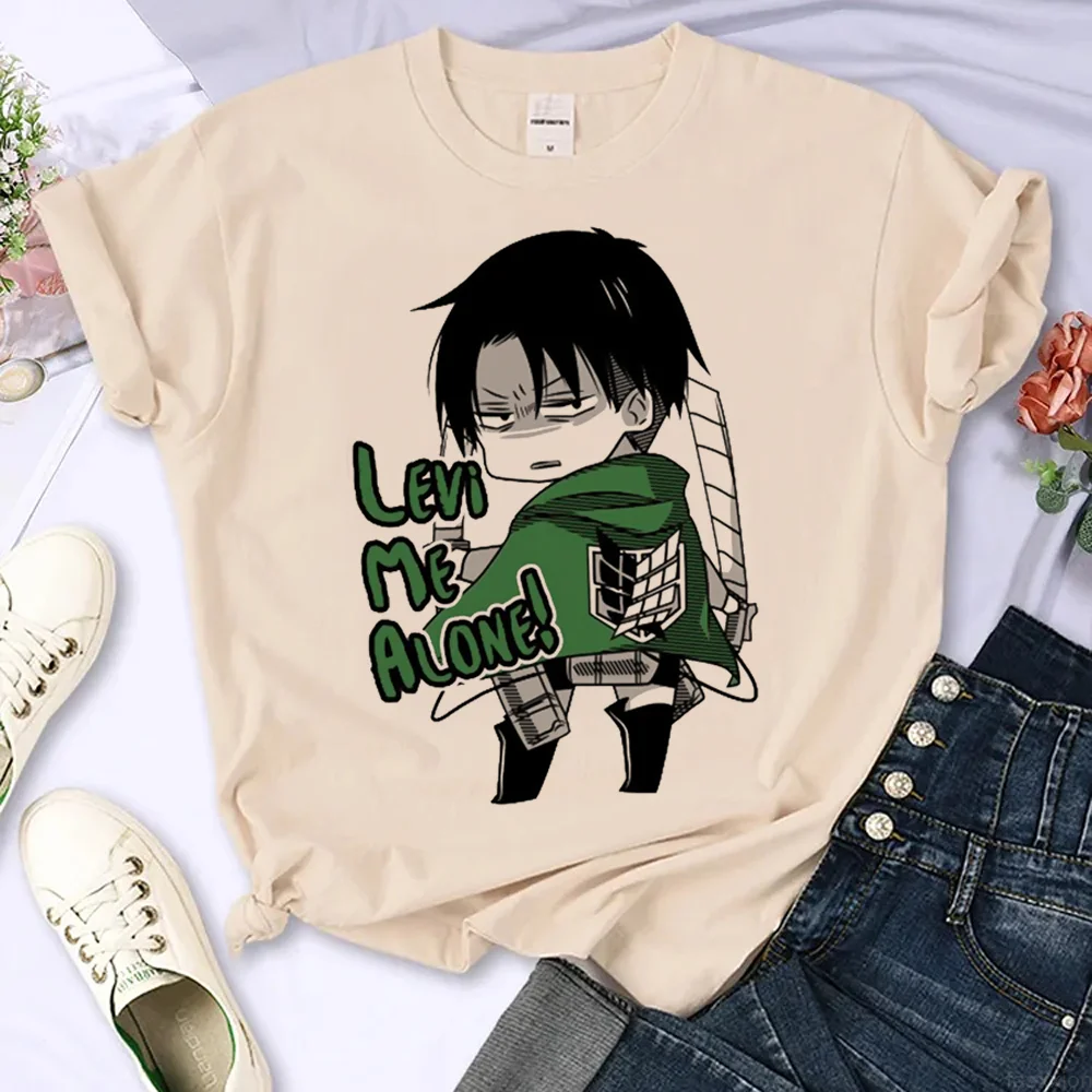 

Attack on Titan t-shirts women summer graphic designer top girl comic clothes