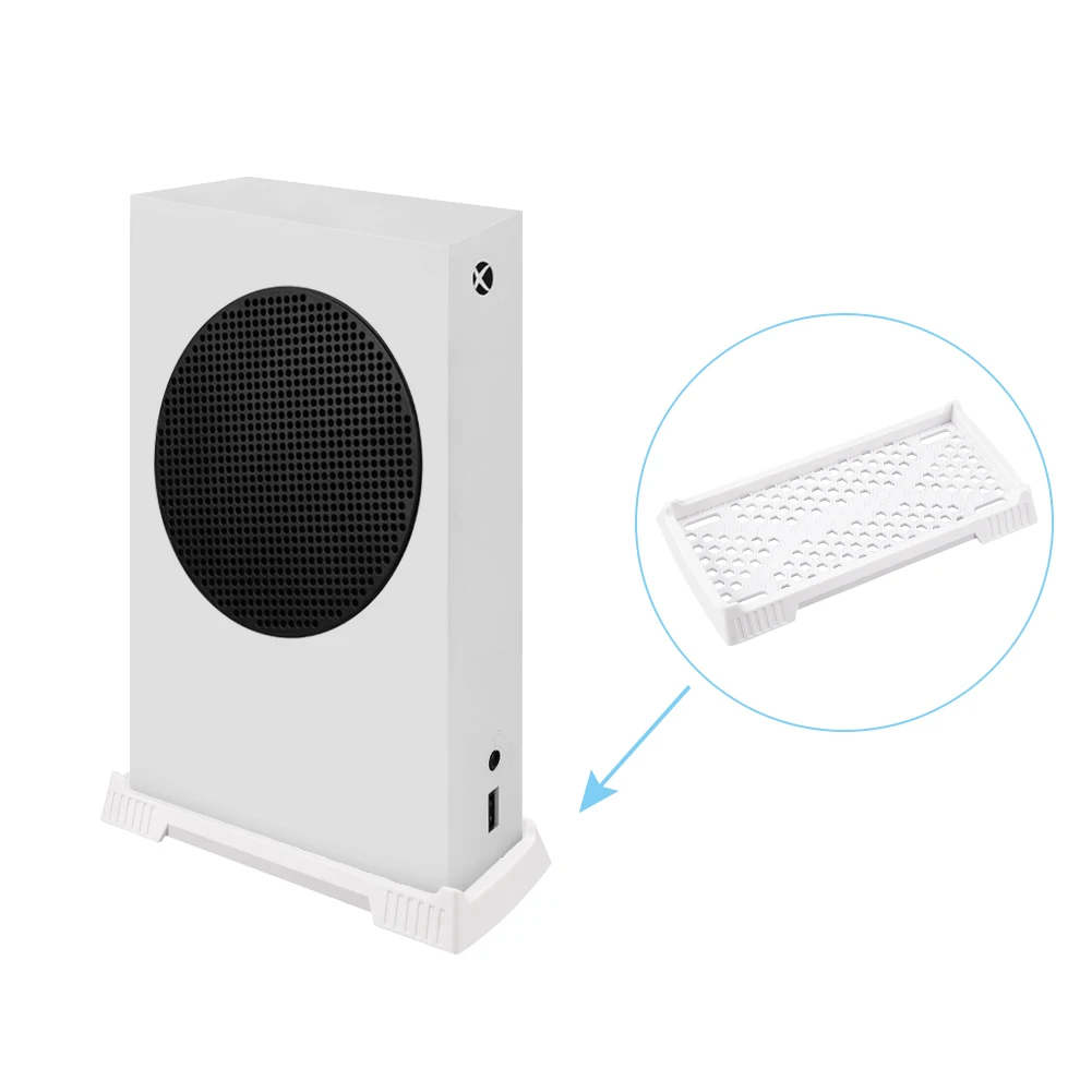 Xbox Series S Vertical Stand with Built-in Cooling Vents Game Console Holder Station Cooling Base For Xbox Game Accessories