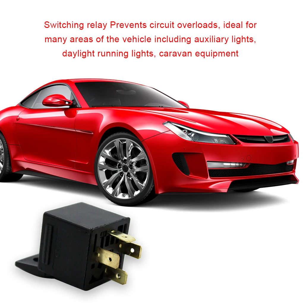 

5 Pieces Universal Car 12V 30A Relay DRL Light 4-pin Relays Automotive