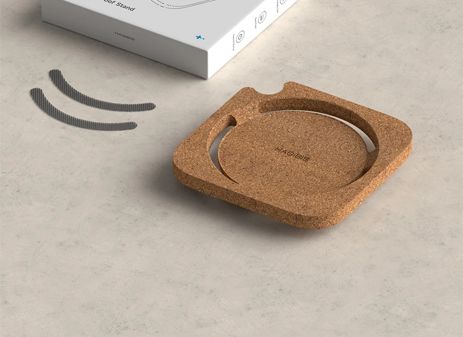 Cork Dust-Proof Stand for Mac mini M4 Eco-Friendly & Anti-Slip Hagibis